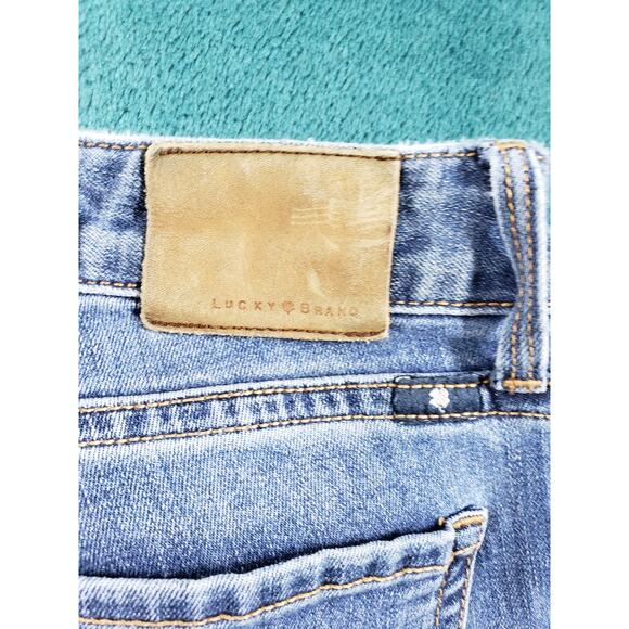 Lucky Brand Jeans Size 4 Womens Blue Stretch Pant Denim Mid Rise Lolita Bootcut - Picture 13 of 14
